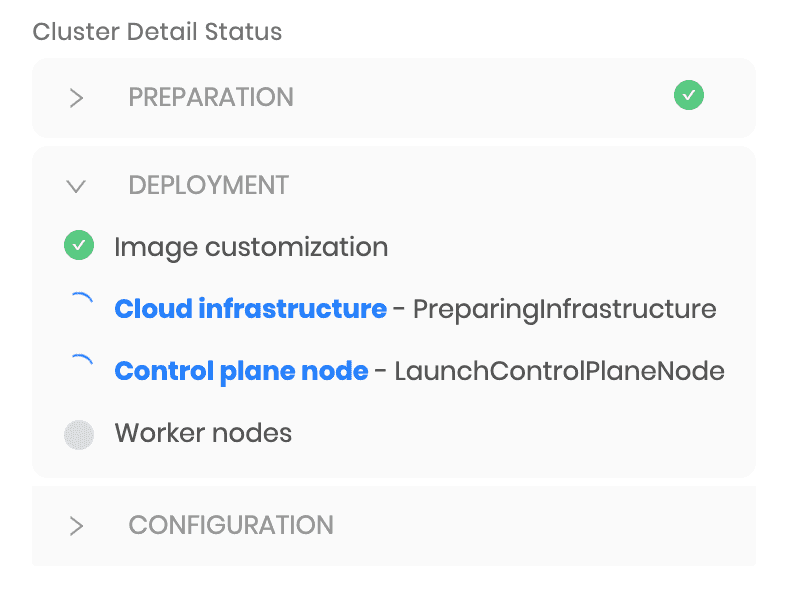 Cluster Update Details